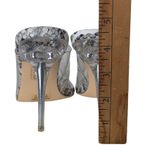 MACKIN J Clear Heels Point Toe Transparent Mule Open Toe Slip On Stiletto Silver Size 8 Photo 7