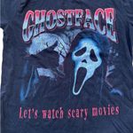 Ghost Face Shirt Womens S Black Crew Neck Short Sleeve Graphic Halloween Photo 1