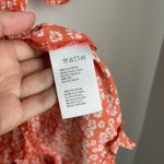 Urban Outfitters Taylor Floral Orange Tie Front Romper (XS) Photo 9