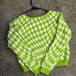 Forever 21 Gingham Green Sweater Photo 2