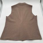 Norm Thompson Women’s XL 100% Wool Sweater Collared Knit Brown Lightweight Photo 4