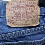 Levi's VTG 517 Relaxed Cut Off Shorts Womens Jr 11 Raw Hem Blue Denim Cotton ‘99 Photo 6