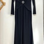 Mac Duggal  26514 Plunge Neck Pearl Keyhole Long Sleeve Gown Photo 2