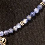 Sodalite Beaded Choker Necklace Lapis Lazuli Sterling Silver Pendant Extension Blue Photo 10