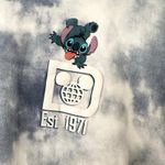 Disney Spirit Jersey Walt World Blue Tie Dye Experiment 626 Stitch Long Sleeve S Photo 7