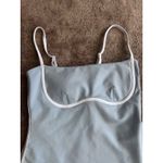 Alo Yoga Airbrush Streamlined Dress Seashell Blue White Size Medium Photo 8