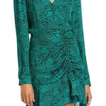 Parker Dress Size 4 Green Jaguar Silk Blend New Photo 0