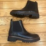 Nordstrom Caslon Black Water Resistant Lug Chelsea Boots Size 8 New Without Tags Photo 1