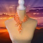 Cute orange and white scarf ,perfect bundle item Orange Photo 2
