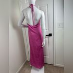 Meshki  pink halter maxi dress with slit Size Small. #339 Photo 10
