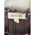 Cloth & Stone  from Anthropologie Burgundy Printed Midi Dress - Size - Small Photo 6