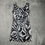 Lilly Pulitzer Dress Womens 00 Black White Zebra Print Sheath Sequins Going Out Photo 1