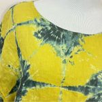 Bella Umbra Tie Dye Linen Top Yellow Blue L Yellow Size L Photo 1