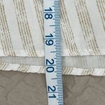 Hem & Thread Womens Striped Top Blouse V Neck Ruffle Cap Sleeve Tie Beige Small Photo 8