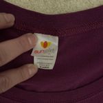 Tops Deep Purple Crew Neck Cap Sleeve T Photo 2