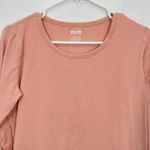 Duluth Trading Co Womens Long Sleeve Cotton Spandex T Shirt Coral Peach Pink Size L Photo 1