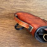 D. BREV Vintage Alligator Crossbody Bag #B094A000408 Exotic Leather Top Handle Brown Photo 6