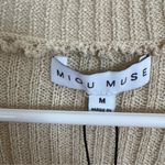 NWT Miou Muse beige April duster size medium Tan Photo 3