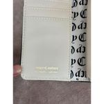 Juicy Couture Black Tab Card Golden Keychain Wallet Moto Chic Embossed Zipped Photo 8