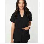 FIGS Banepa Oversized Black Scrub Top Sz M Photo 1