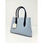 Kate Spade  Small Eva Crossbody Leather Satchel Handbag in Blue Leather Photo 2