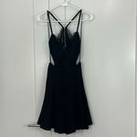 Lulus  Lush Small Black Perfect Evening Lace Skater Mini Dress Photo 7