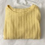 American Eagle  Yellow Cozy Puff Sleeve Photo 2