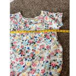 Umgee Linen Blend Floral Midi Dress Womens Sz S Boho Raw Hem Fringe Western Photo 8