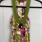NWT Prairie New York Green Halter Top Sleeveless Dress Multicolor Fish Pattern Size XS Photo 0