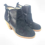 Matt Bernson Black Suede Leather Holt Ankle Bootie Size 6 Photo 4