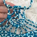 Tori Praver Swimwear Tori Praver Seafoam Teal Blue Moroccan Boho Macrame Bikini Swim Top New S XL new Photo 5