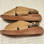 Miz Mooz Leather Cross-Band Sandals Irma Sand beige slingback size 38(7.5) Photo 4