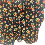 Chloe K  short sleeve floral open back size small black orange novelty print peac Photo 1
