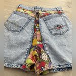 Vintage Get Used by Elie Denim Zip Up Rare Unique Shorts Skort | Vintage 10 Blue Photo 3
