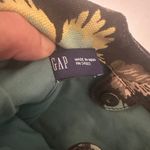 Gap Vintage Women's Small Retro Floral Tropical Clutch Wooden Handle Purse Photo 3