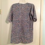 LuLaRoe Bianka floral chevron short sleeve cardigan kimono S Photo 4