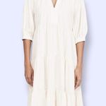 Amanda Uprichard  Saffron Tiered Gathered Midi Dress Photo 1