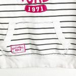 Disney  PARKS Authentic Striped Hooded Kangaroo Pocket Sweatshirt, Size Small Photo 4