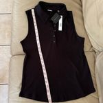Elie Tahari super soft ribbed sleeveless polo top. Size L. MSRP $75 Photo 8