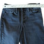 Vervet Flying Monkey Amie Black High Rise Straight Leg Ankle Jeans Raw Hem Button Fly Photo 9