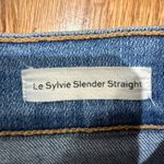 frame denim FRAME Le Sylvie Slender Straight Jeans Womens Size 26 Distressed Light Wash Photo 5