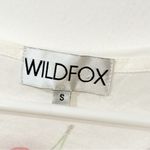 Wildfox Thin Knit White Red Cherry Print Long Sleeve Top Size Small Photo 2