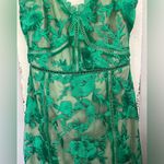 Lulus Lulu Deeply Cherish Green Lace Dress sz XS Photo 5