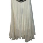 NWT Mandalay White Silk Navy Blue Beaded Sequin Mini Evening Dress Womens Size 6 Photo 3