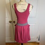 Theory  Pink‎ Gray cotton blend Dress Sz P Photo 1