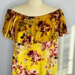 LuLaRoe Velvet Cici Dress- Yellow Floral- Size 3XL- NWT Photo 1