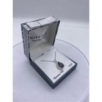 CITY ROX Cubic Zirconia Teardrop Halo Pendant Necklace purple stone Purple Photo 5