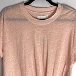 Lou & grey  for Loft peach linen tie front tee size small NWT Photo 1
