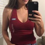 Gap NWT Maroon Red Halter Top Photo 0