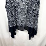Catherines Plus Size 5X Shrug Navy Blue White Paisley Mesh Duster 1795 Photo 5
